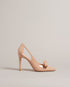 ORLINEY-Shoes-Introducing a fun twist on the classic court heel: it's ORLINEY. The patent leather finish and pointed toe keep it chic, whilst the cut-out sides and bow embellishment add eye-catching detail. We can't think of a better way to add flair to your formal fits. Court heels Patent leather Bow embellishment Cut-out side detail Pointed toe Slip on Golden heel detail and logo engraved band- Ted Baker Romania